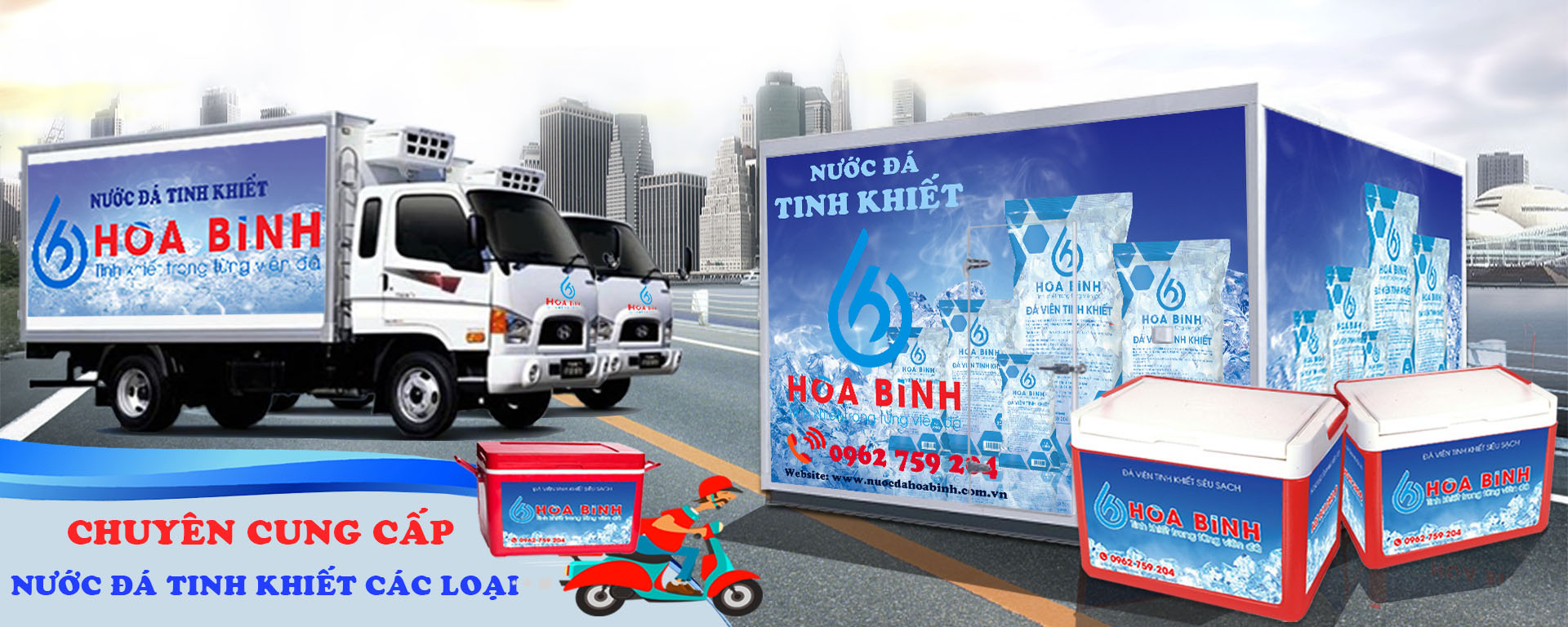 Cung Cấp Nước Đá Quán Cafe